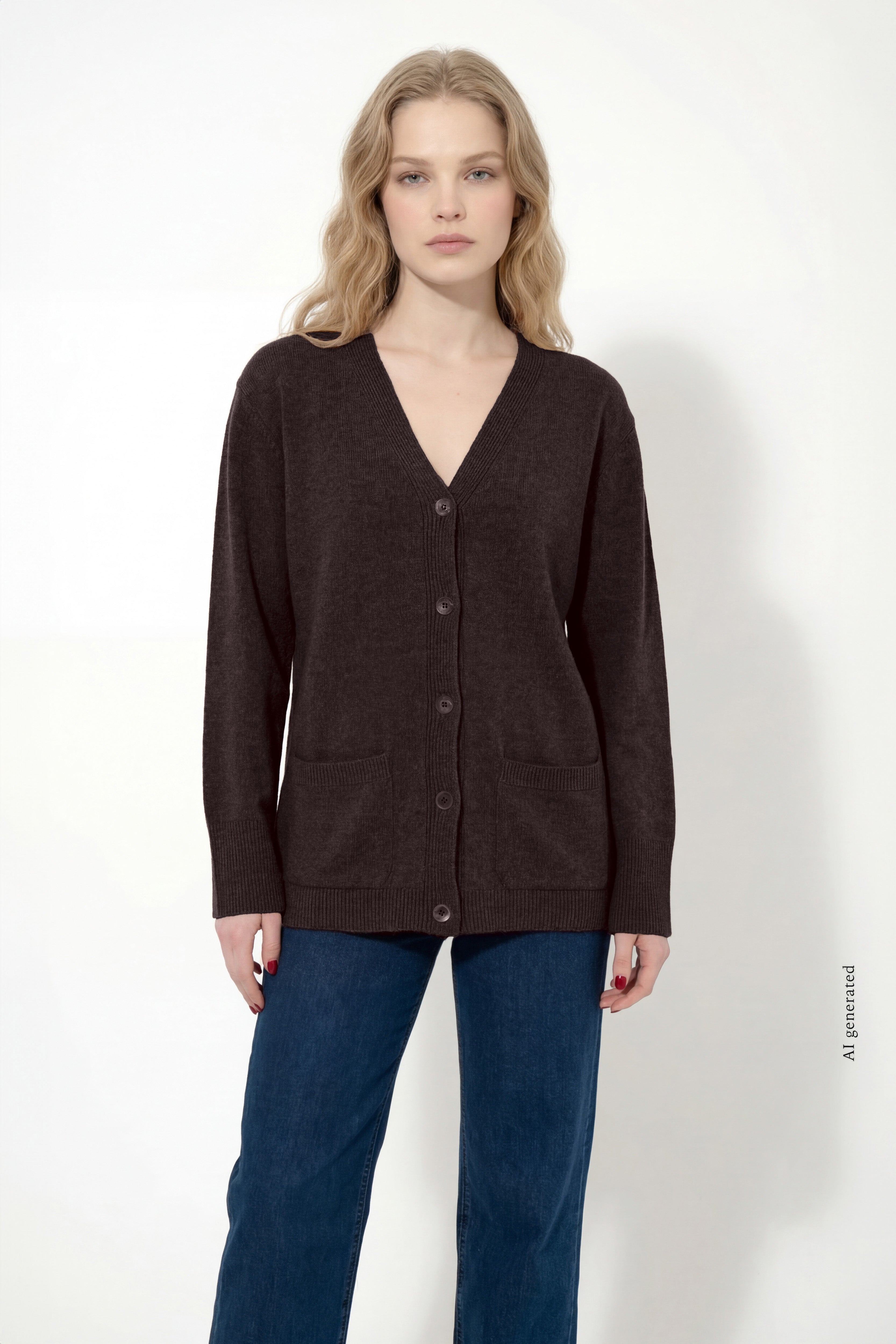 Cardigan lungo in cachemire blend