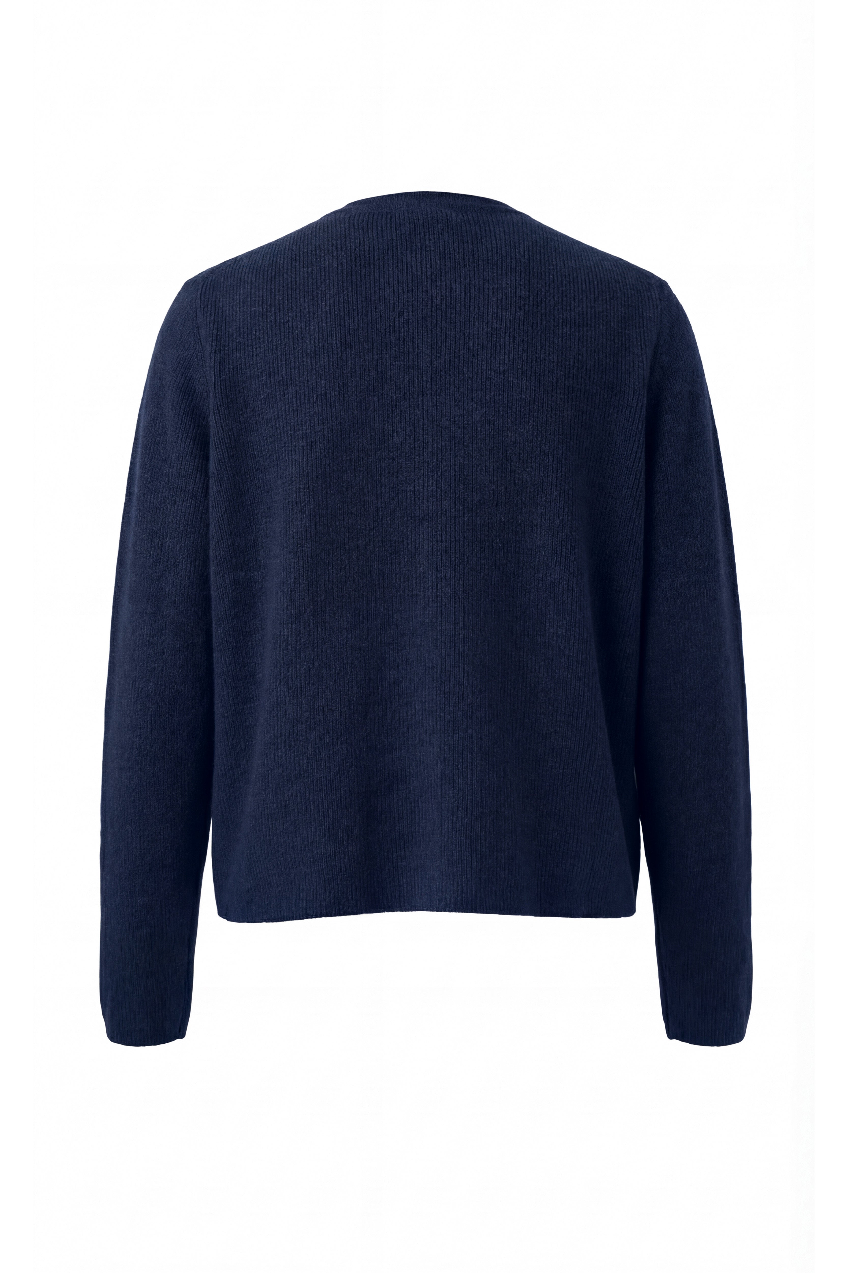 Cardigan girocollo in cachemire blend