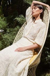 Tencel shirt with embroidery