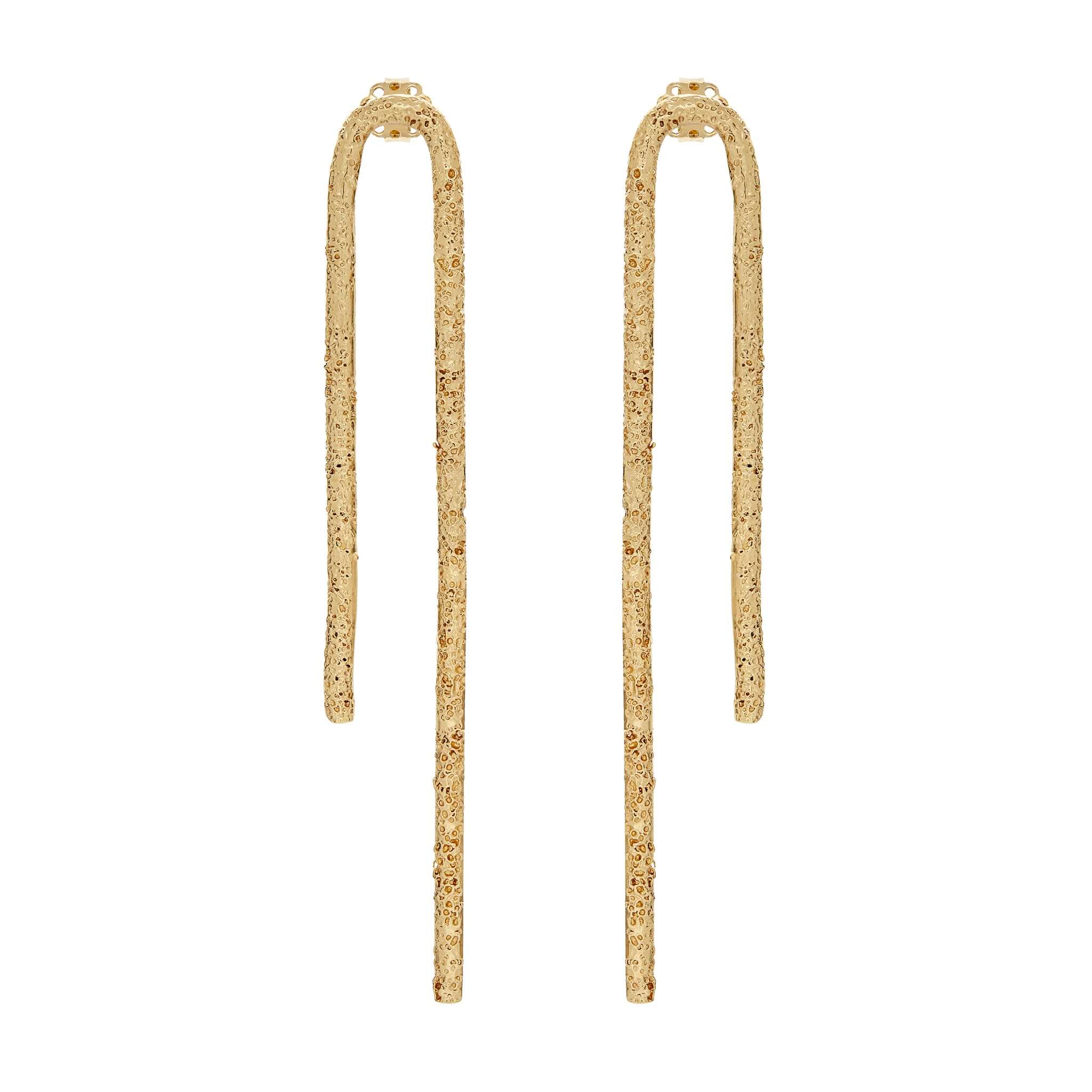 Orecchini al lobo lapillo dorati | Uncategorized da donna