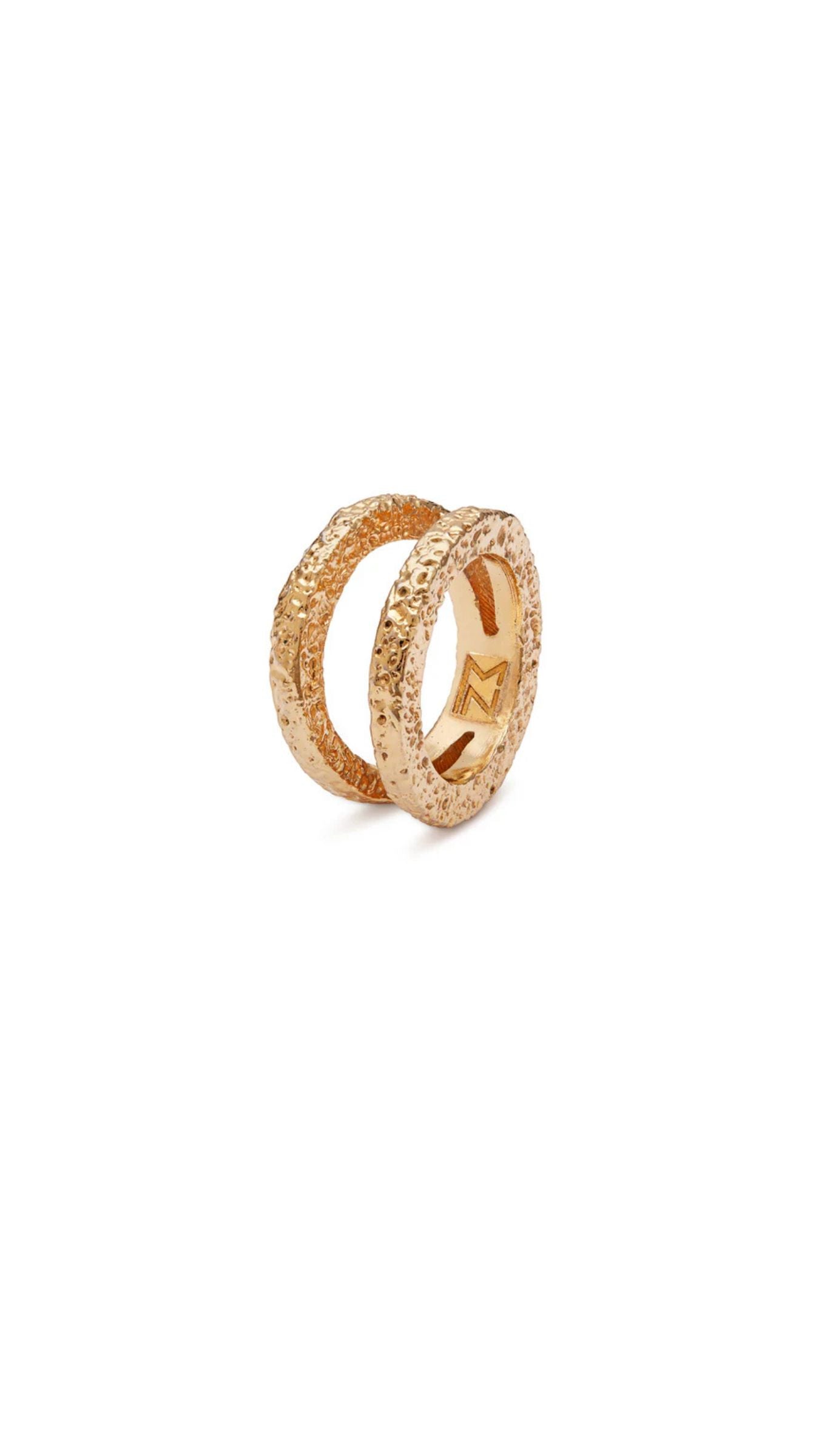 Anello lapillo dorato