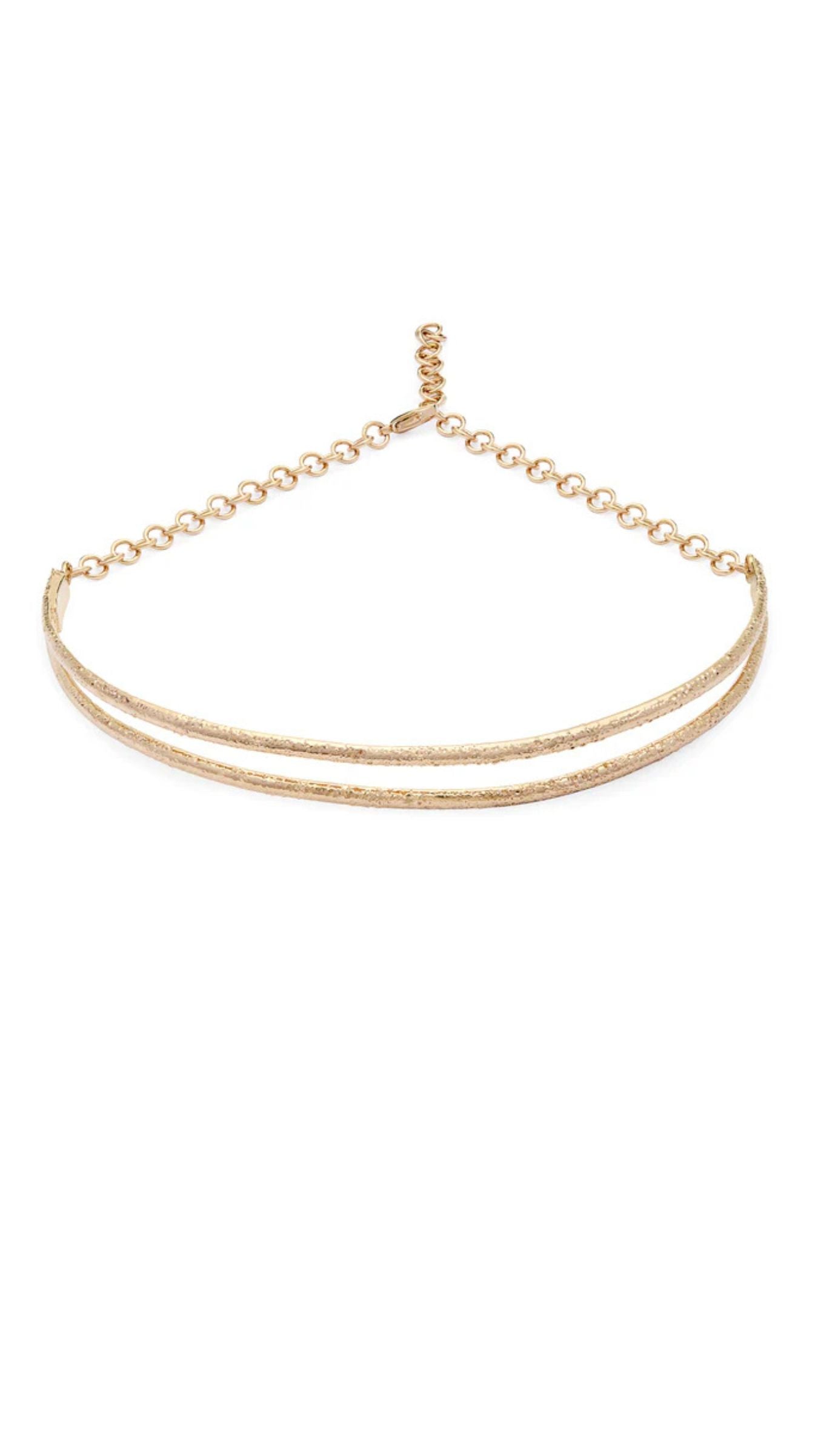 Golden lapilli choker