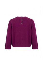 Maglia girocollo in cachemire blend