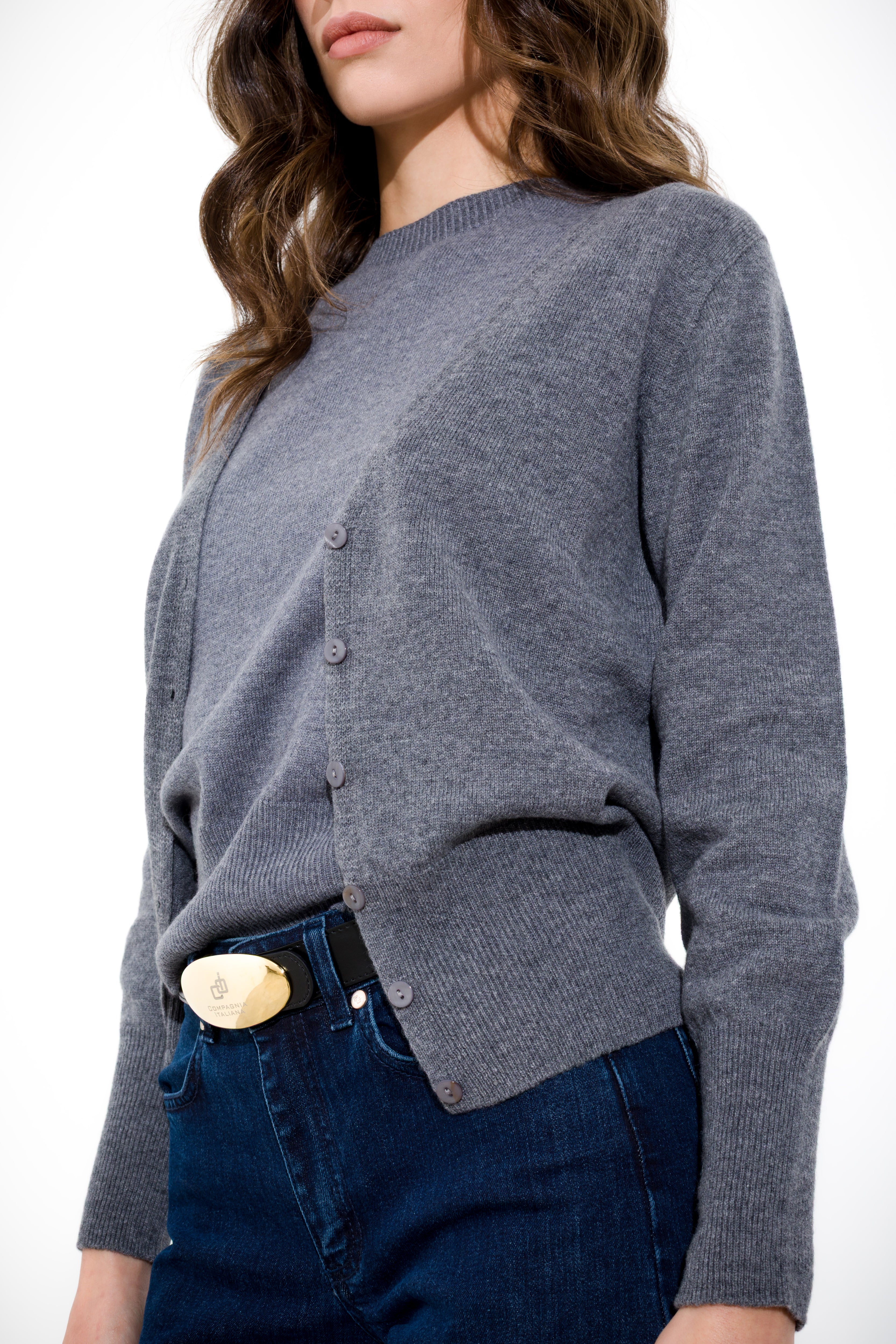 Cardigan in maglia lana e cachemire