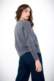 Cardigan in maglia lana e cachemire