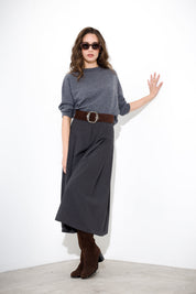 Cashmere wool box sweater