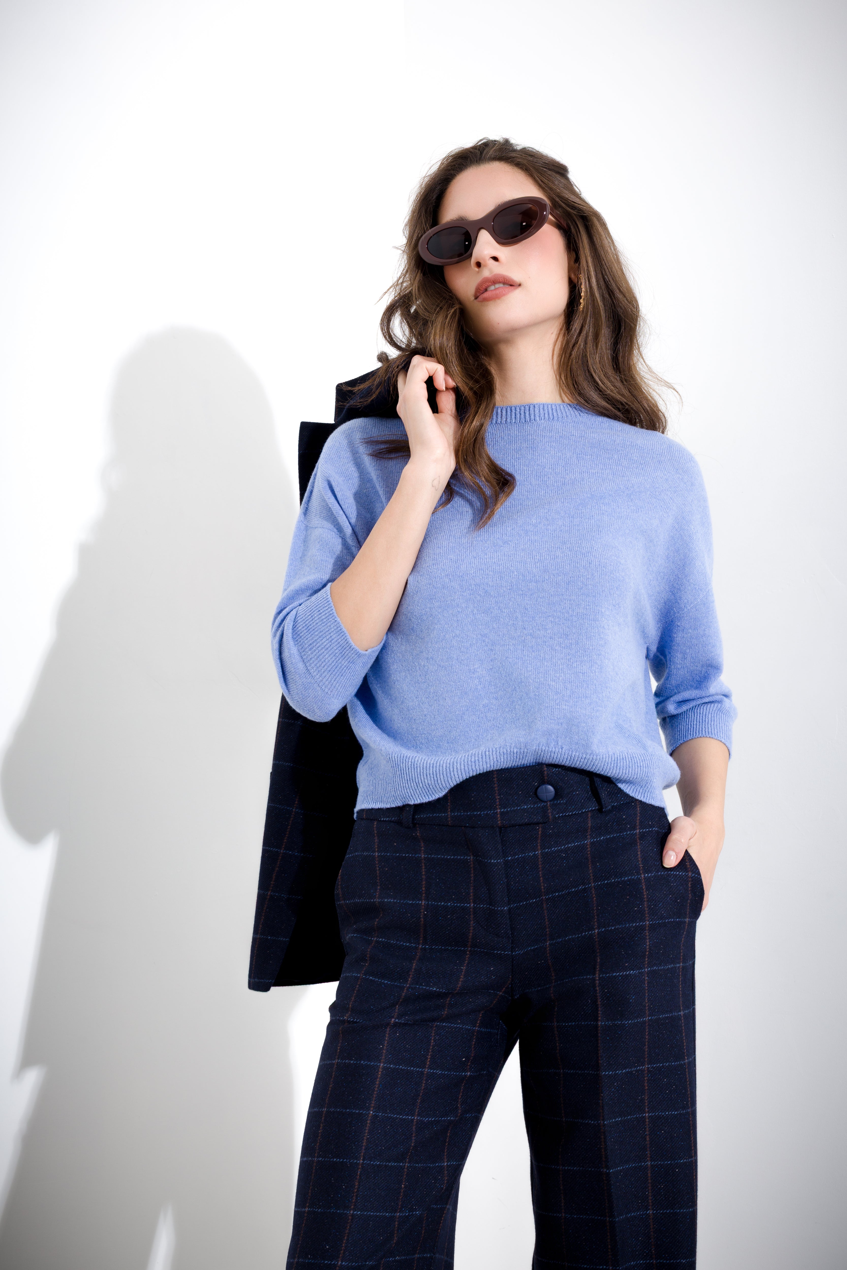 Maglia scatoletta in lana cachemire FRIENDLY SWEATER - Compagnia Italiana