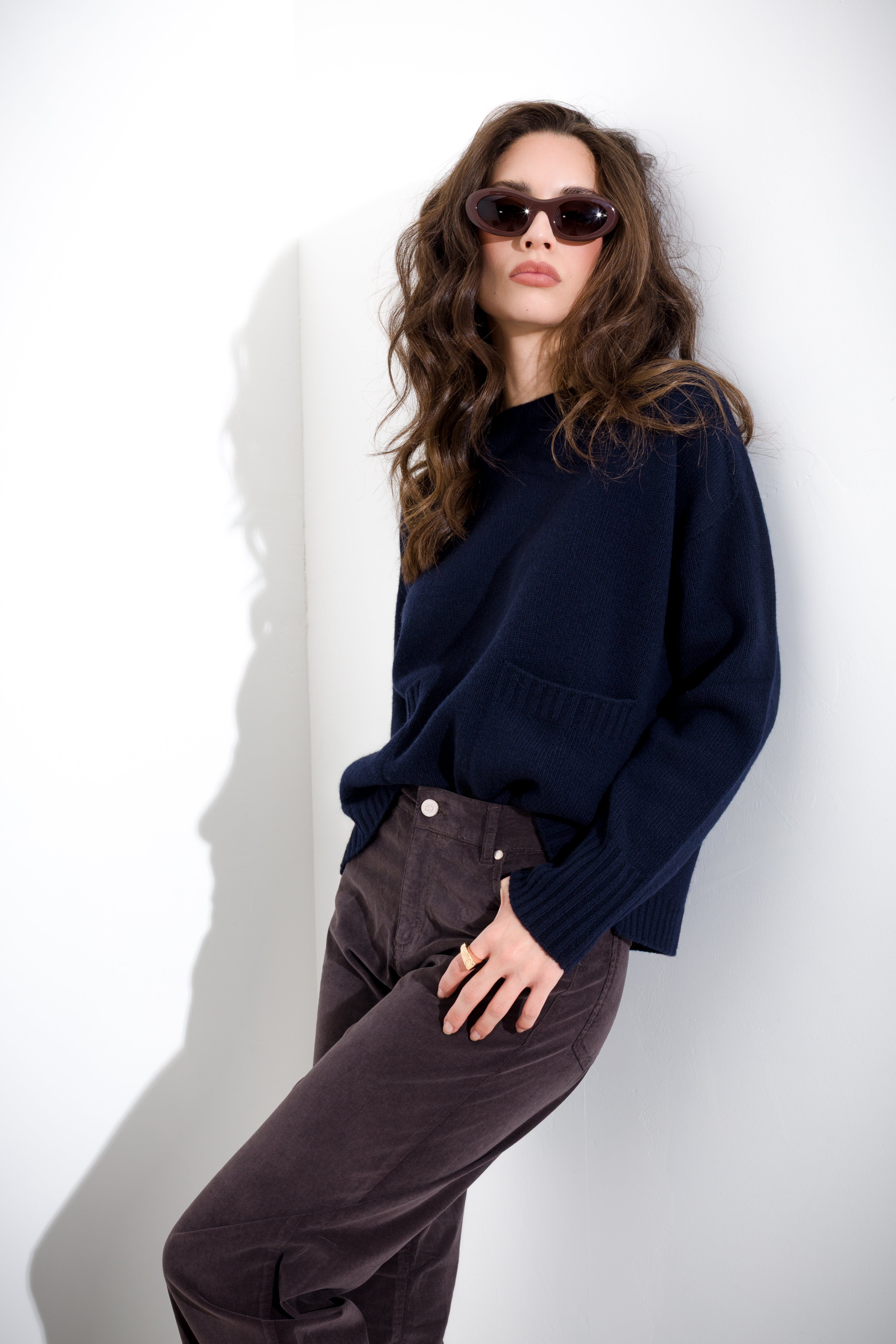 Maglia in pura lana melange  FRIENDLY SWEATER
