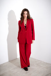 Flowing single-breasted blazer