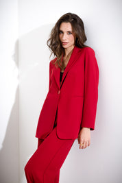 Flowing single-breasted blazer