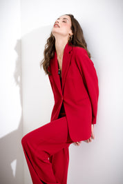 Flowing single-breasted blazer