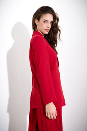 Flowing single-breasted blazer