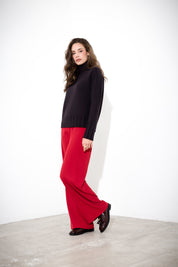 Maglia dolcevita in pura lana costa