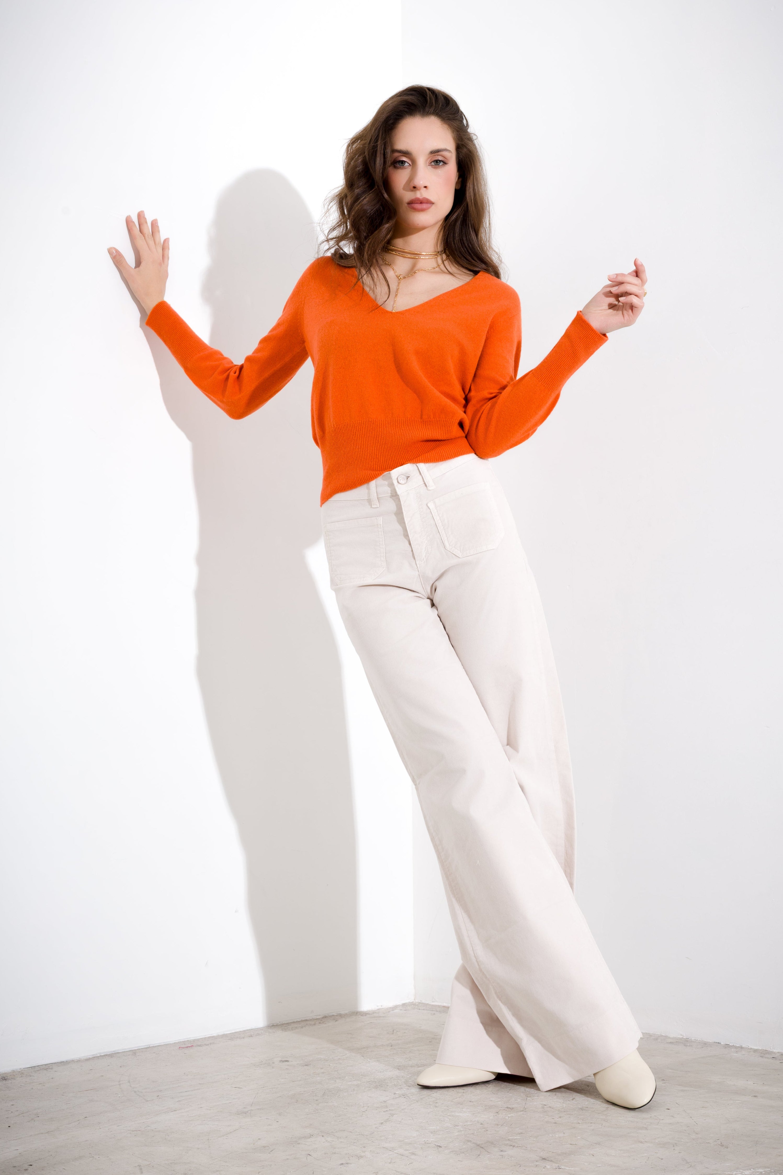 Pantalone dritto in velluto - Compagnia Italiana