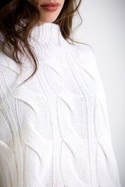 Maglia in pura lana melange a lupetto FRIENDLY SWEATER