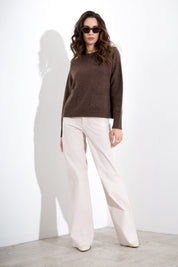 Maglia in pura lana melange FRIENDLY SWEATER