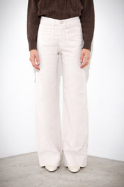 Straight velvet trousers