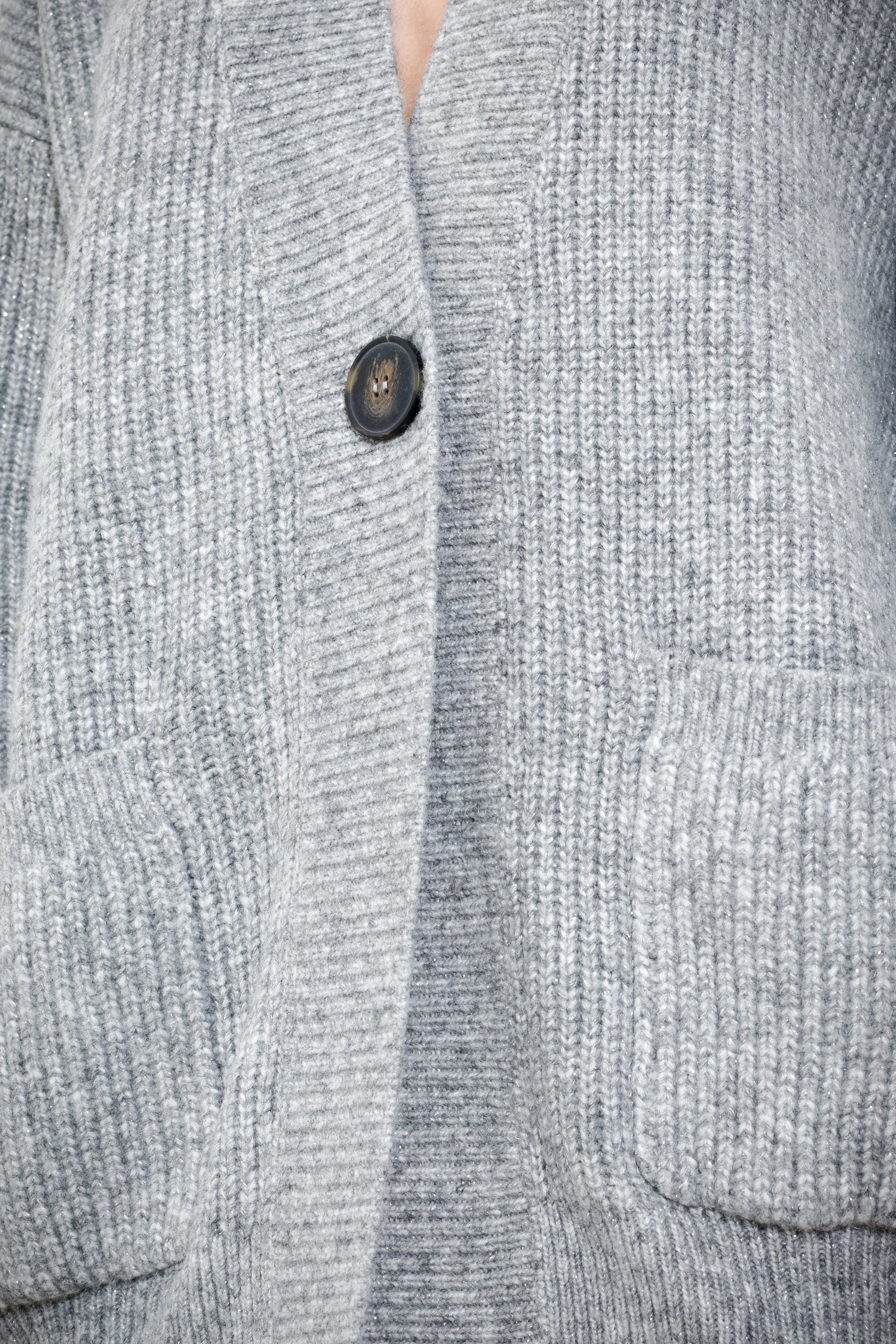 Cardigan over con filo lurex