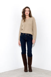 Maglia scollo a v filo lurex