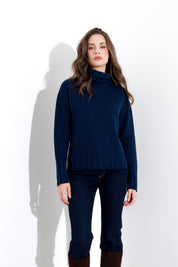 Maglia dolcevita in pura lana costa