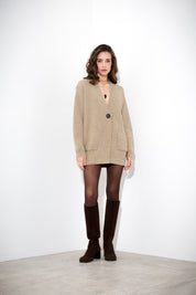 Cardigan over con filo lurex