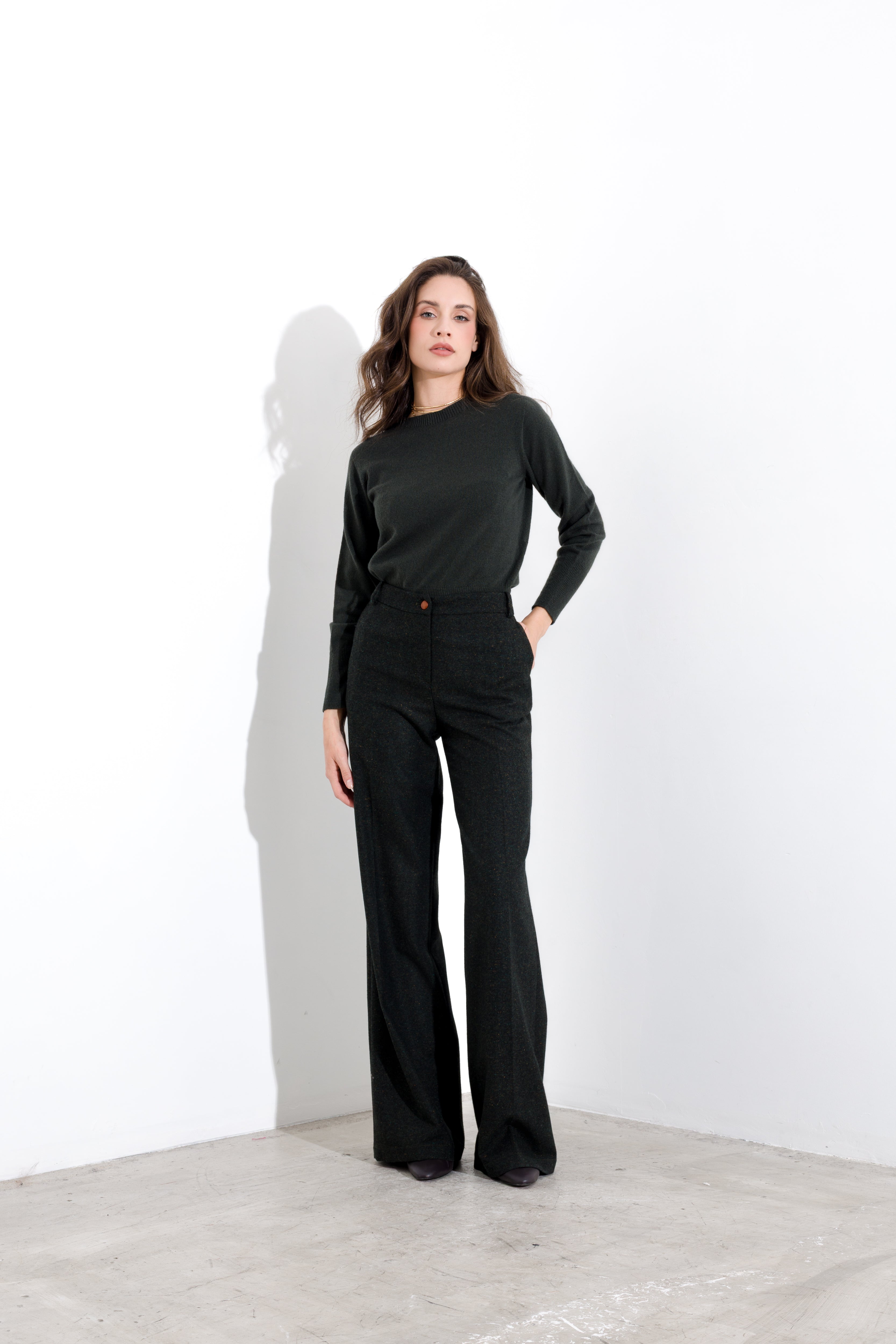 Maglia girocollo lana cachemire FRIENDLY SWEATER - Compagnia Italiana