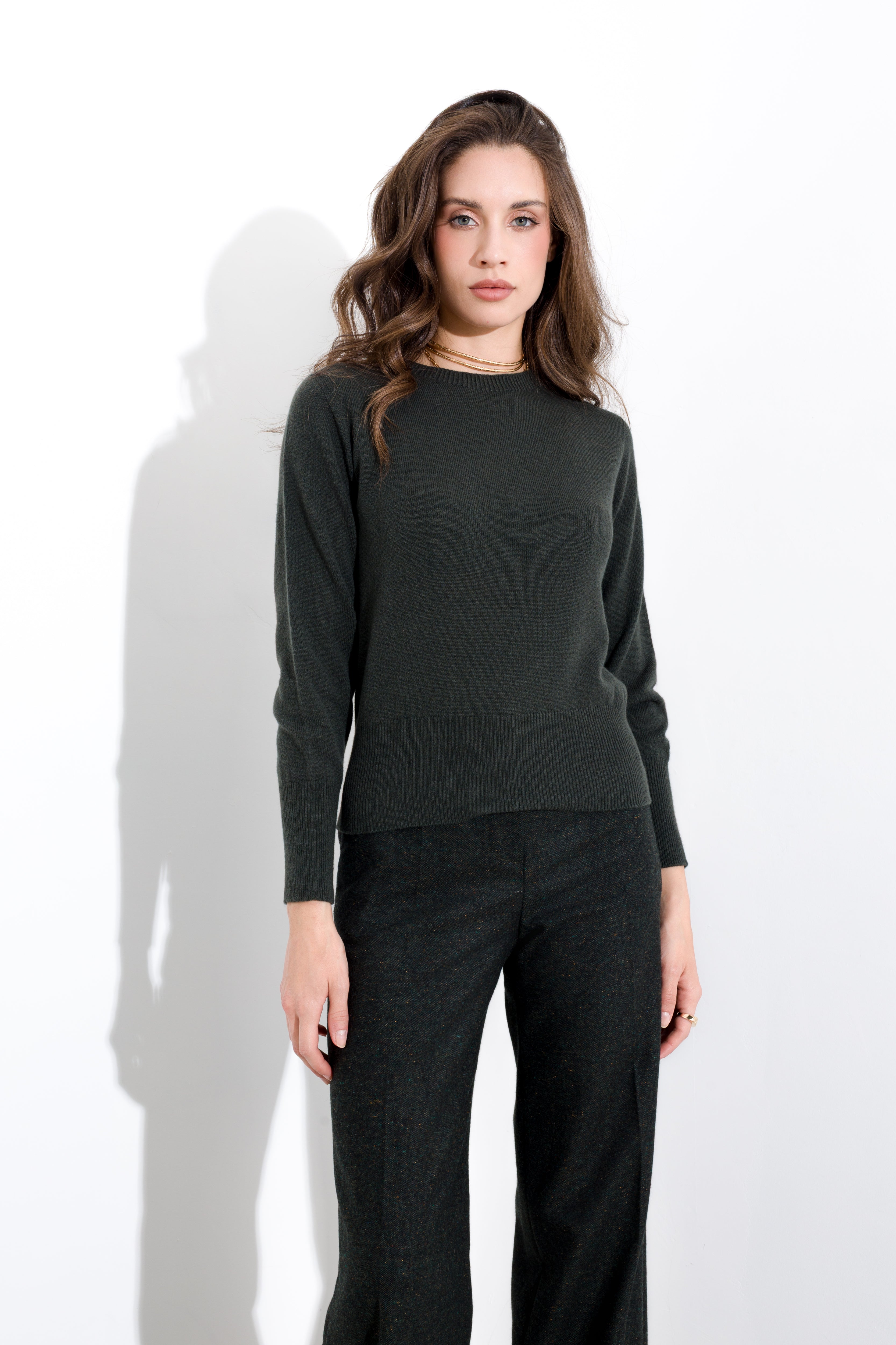 Maglia girocollo lana cachemire FRIENDLY SWEATER - Compagnia Italiana