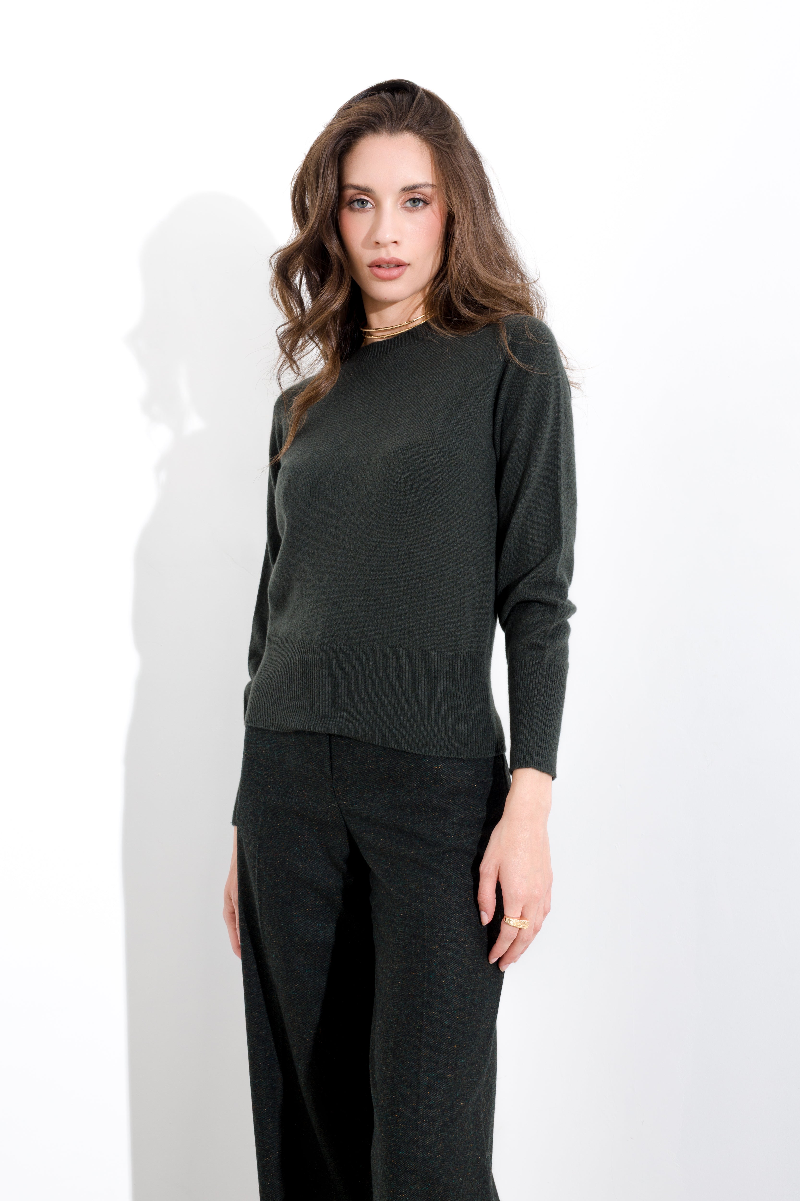 Maglia girocollo lana cachemire FRIENDLY SWEATER - Compagnia Italiana