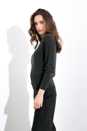 Maglia girocollo lana cachemire FRIENDLY SWEATER - Compagnia Italiana