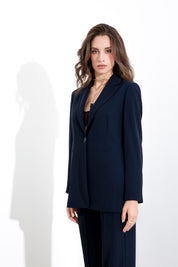 Flowing single-breasted blazer