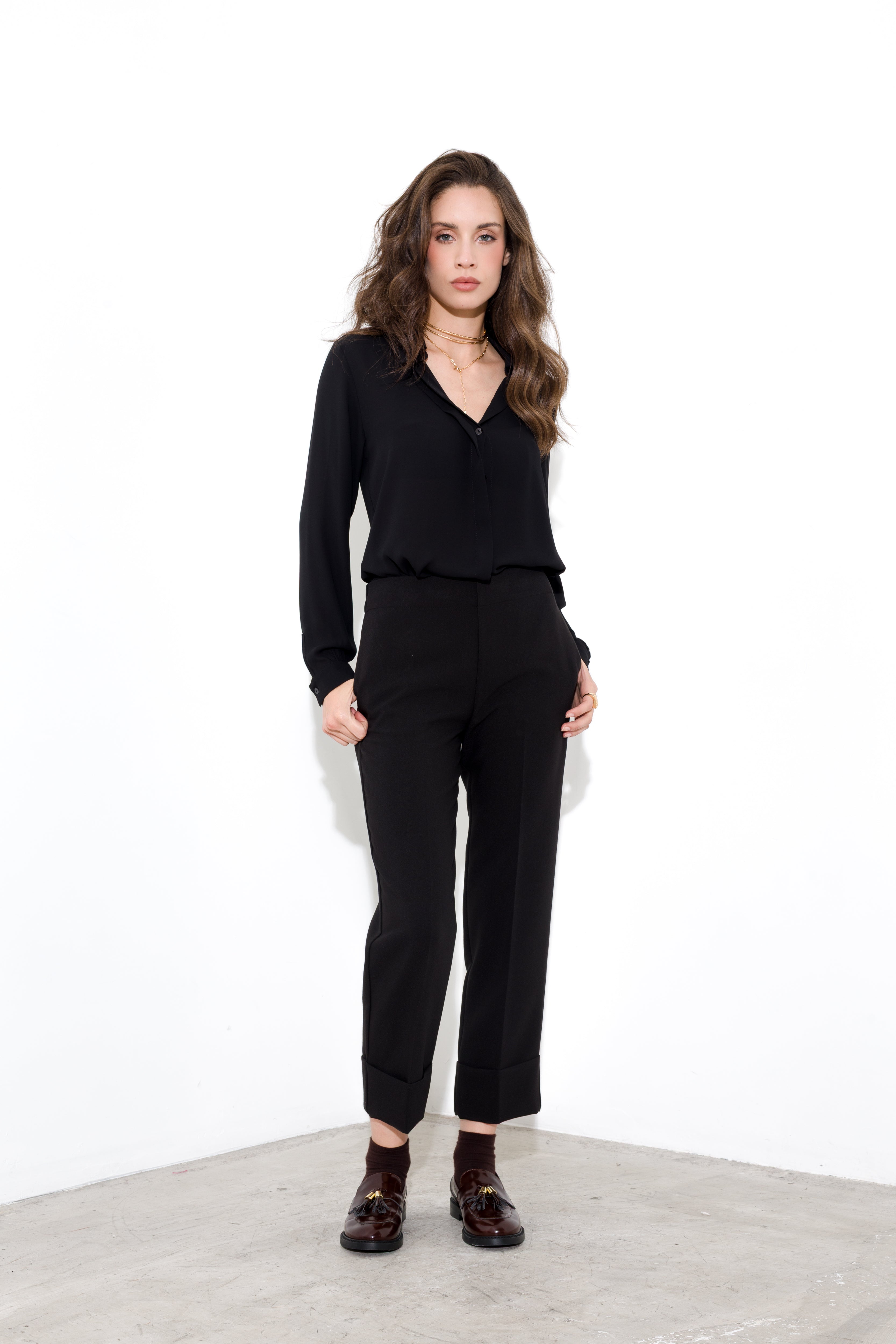 Viscose silk sweater