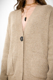 Cardigan over con filo lurex