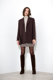 Blazer over in tela lana