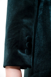 Blazer monopetto in velluto