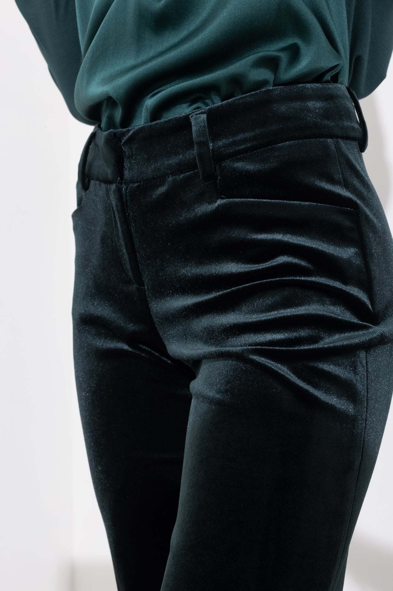 Pantalone flare in velluto