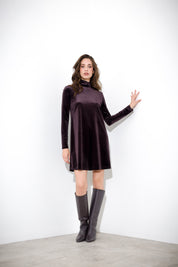 Short chenille velvet dress