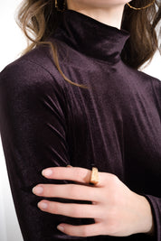 Short chenille velvet dress