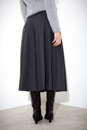 Gonna pantalone in tela lana