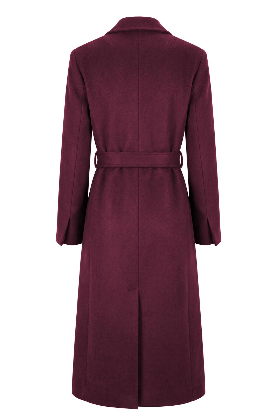 Cappotto in panno con cintura