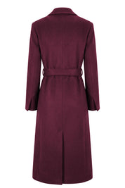 Cappotto in panno con cintura