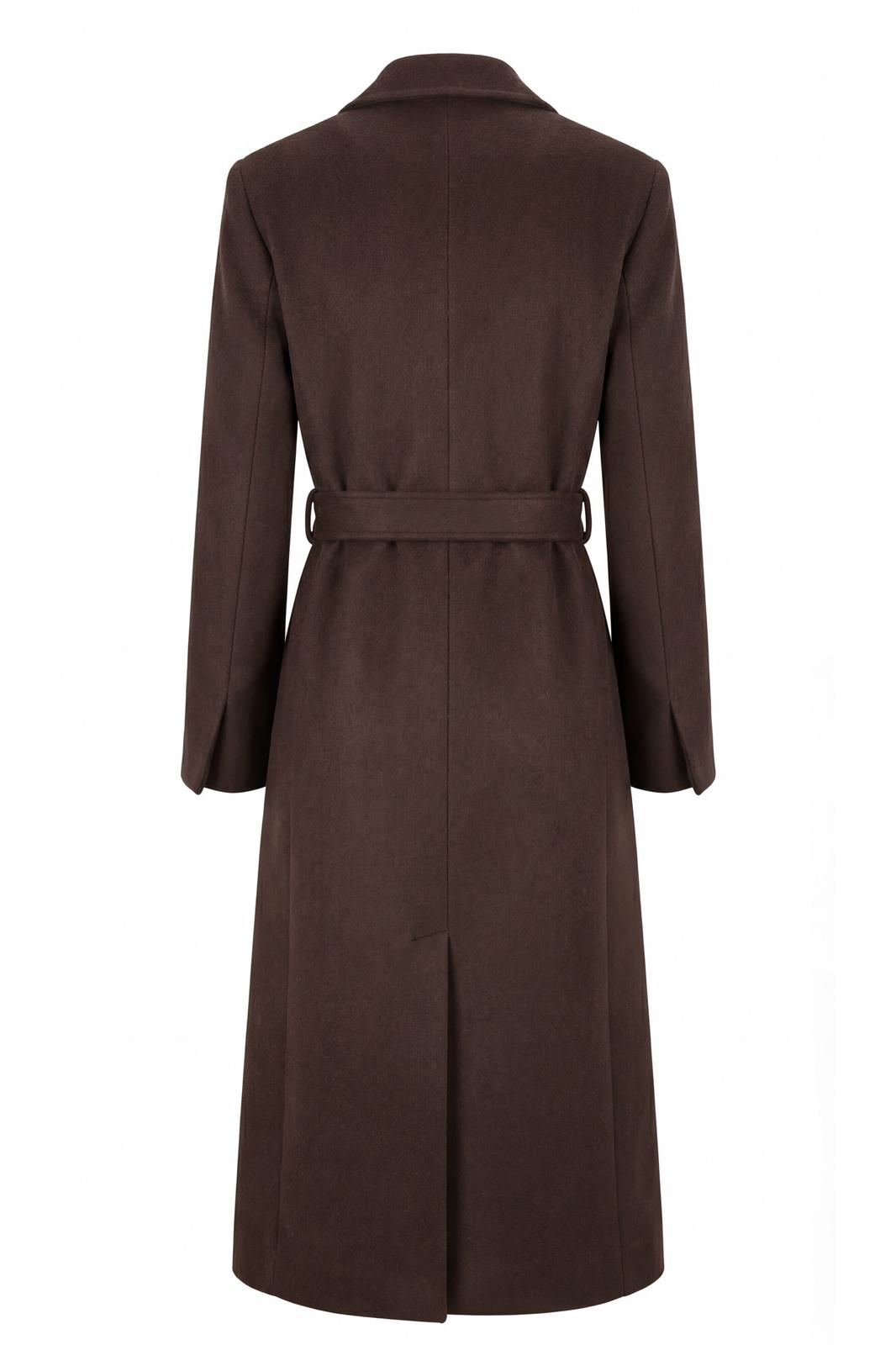 Cappotto in panno con cintura