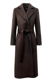 Cappotto in panno con cintura