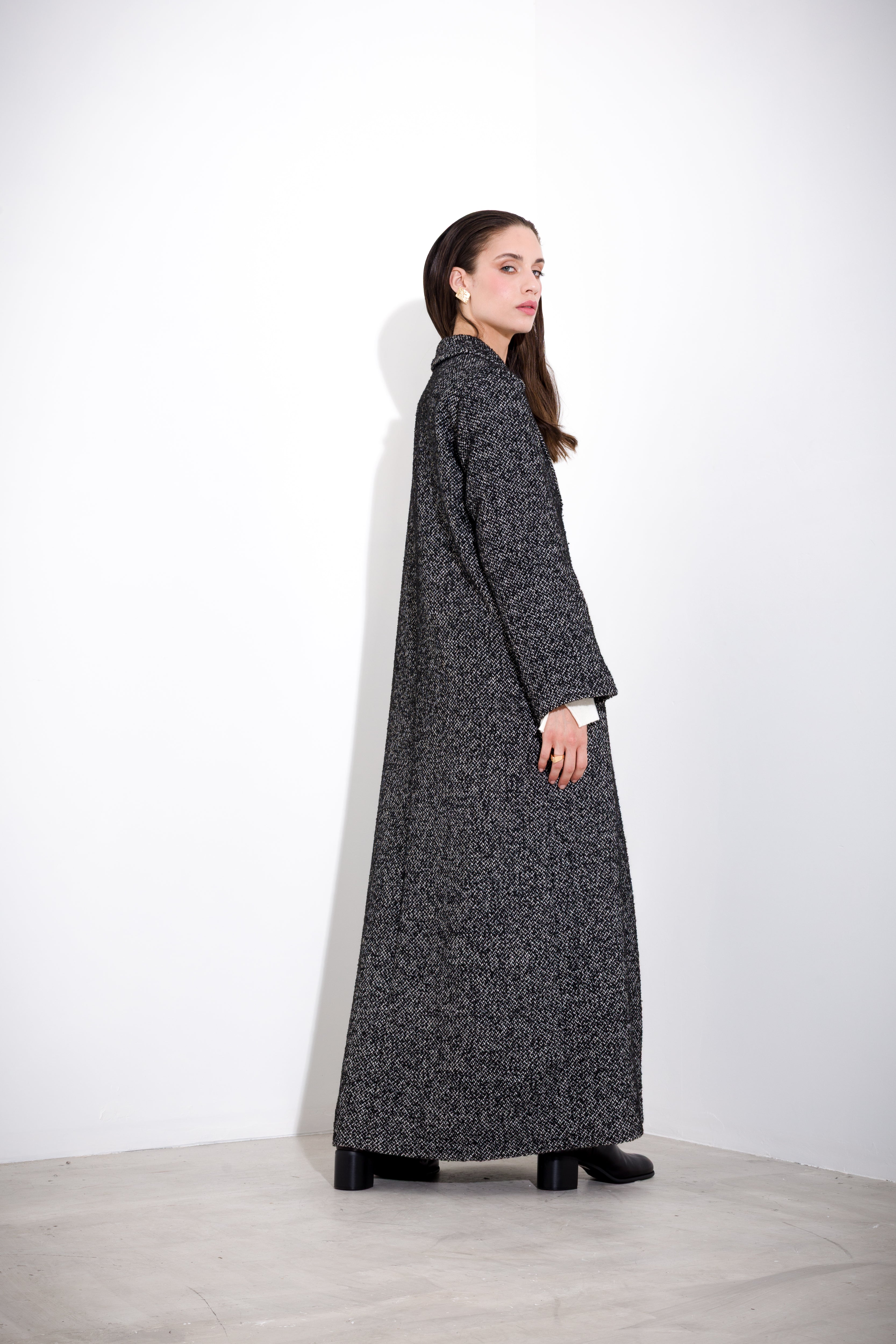 Cappotto lungo bouclé