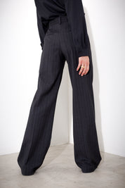 Pantalone dritto gessato