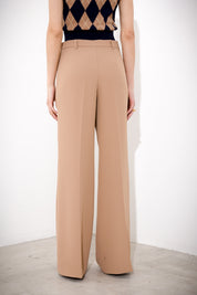 Pantalone a palazzo in fluido diagonale