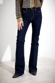 Pantalone Mid Flare in denim