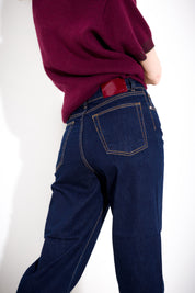 Pantalone in denim wide leg