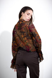 Camicia con rouches