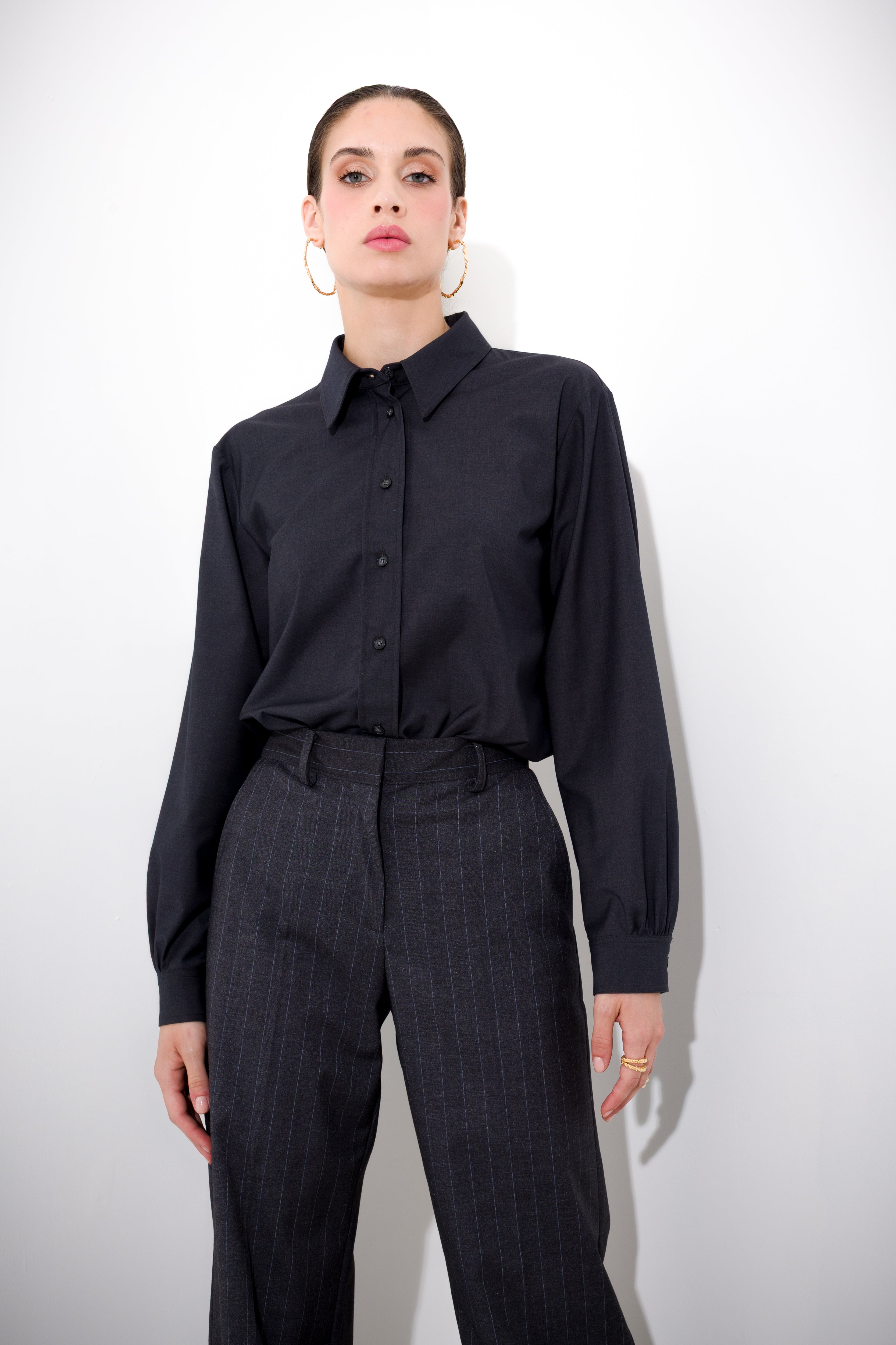 Camicia in tela unita