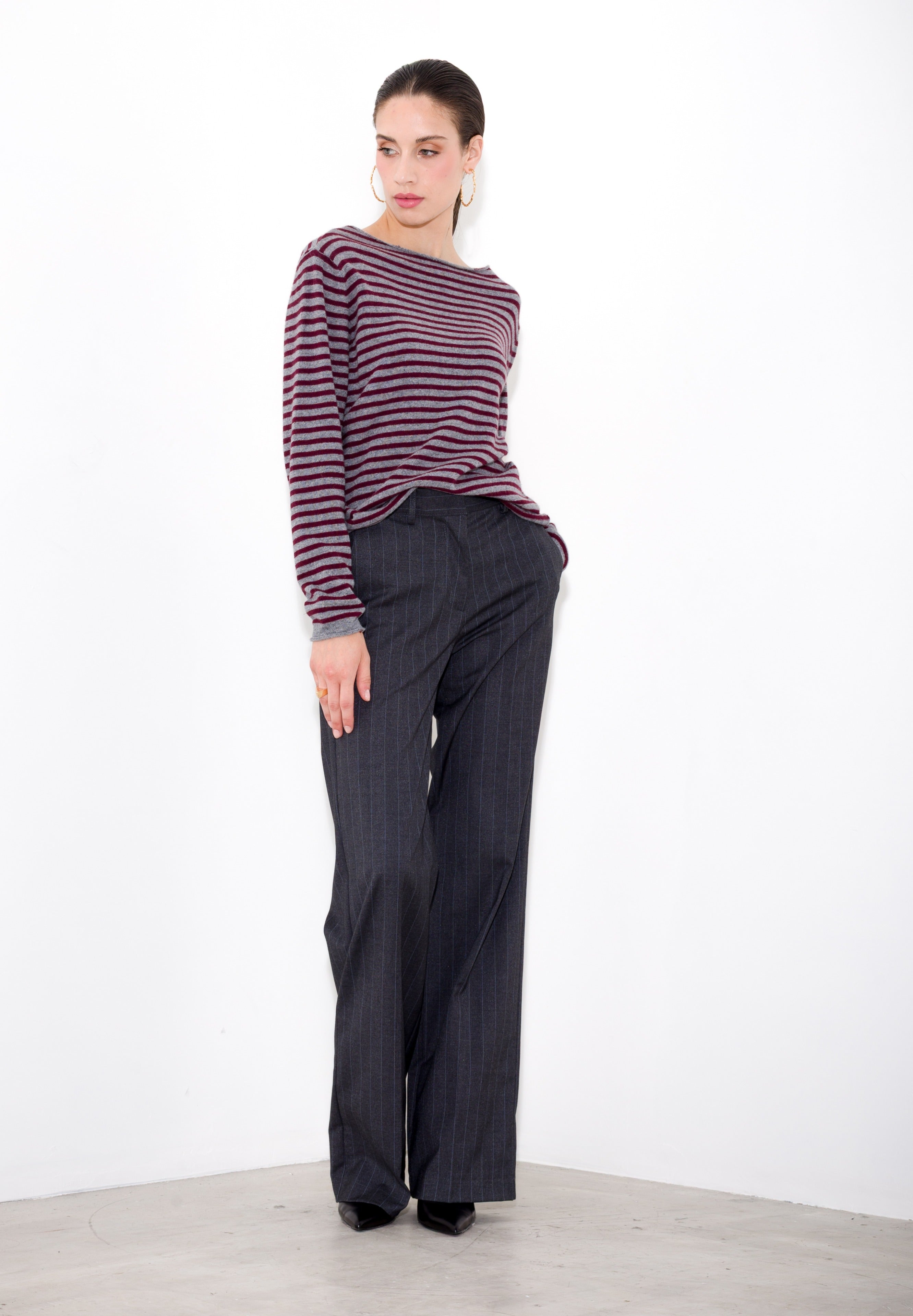 Striped cashmere sweater